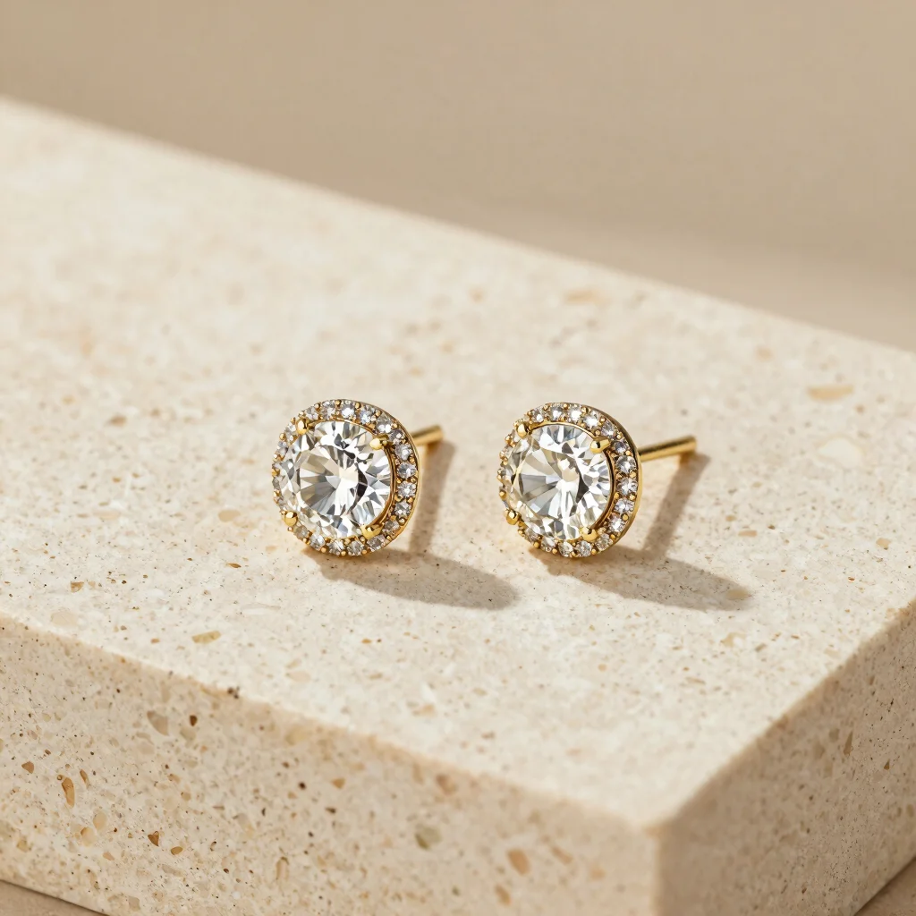 Halo Stud Earrings